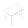 Monarch Specialties Dining Table - 35"X 60" / High Glossy White I 1041